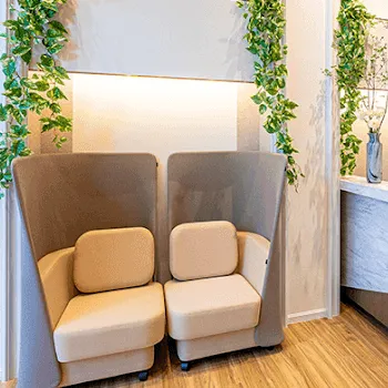 AZ BEAUTY CLINICのリズネを受ける前の待合室