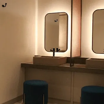 恵聖会クリニック 大阪3院のリズネを受けた後のパウダールーム