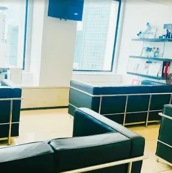 共立美容外科 大阪2院のミラドライを受ける前の待合室