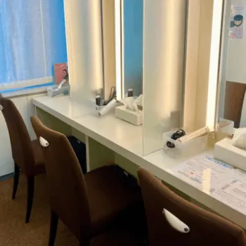 フェミークリニック 大阪2院のミラドライを受けた後のパウダールーム