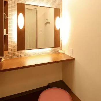 高須クリニック 大阪1院のミラドライを受けた後のパウダールーム