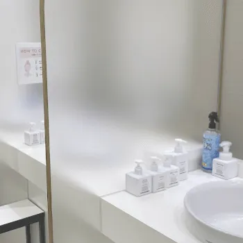 あおばクリニック 大阪2院のフォトフェイシャルを受けた後のパウダールーム