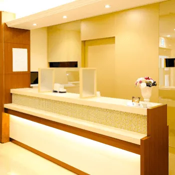 高須クリニック 大阪院のフォトフェイシャルを受ける前の受付