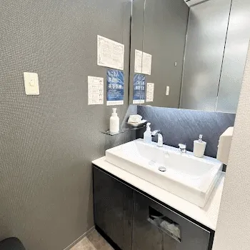 聖心美容クリニック 大阪院のピコトーニングを受けた後のパウダールーム