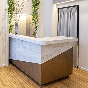 AZ BEAUTY CLINICのプロファイロを受ける前の受付