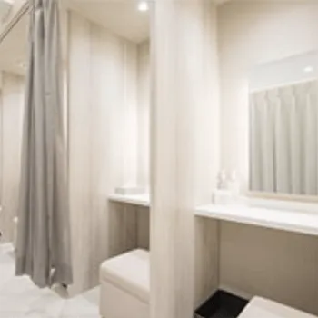 クリニーク大阪心斎橋のプロファイロを受けた後のパウダールーム