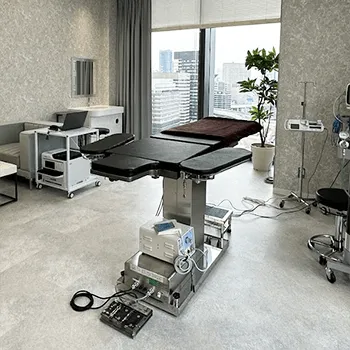 湘南美容クリニック 大阪8院のプロファイロを受ける施術室