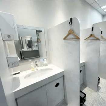 湘南美容クリニック 大阪8院のプロファイロを受けた後のパウダールーム