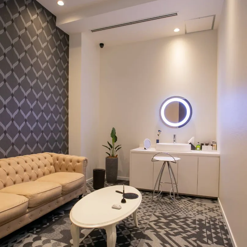 大阪TAクリニックのリジュラン注射を受けた後のパウダールーム