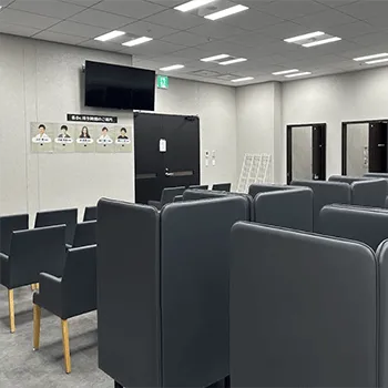 湘南美容クリニック 大阪7院の白玉点滴・注射を受ける前の待合室