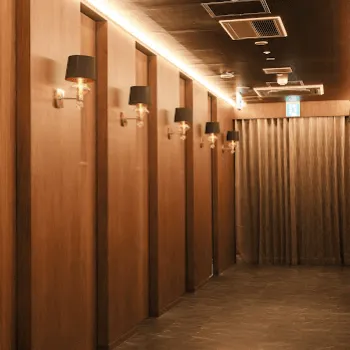 札幌TAクリニックの白玉点滴・注射を受ける前の廊下