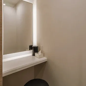 札幌中央クリニックのケミカルピーリングを受けた後のパウダールーム