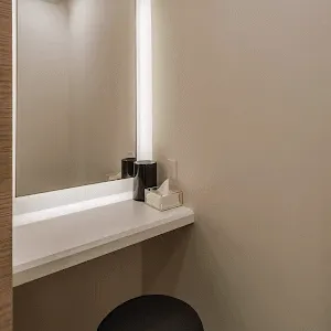 札幌中央クリニックのリズネを受けた後のパウダールーム