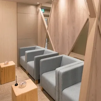 クララビューティクリニック 札幌院のサブシジョンを受ける前の待合室