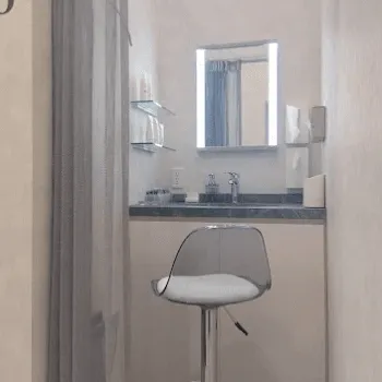 はなふさ皮膚科 札幌院のサブシジョンを受けた後のパウダールーム