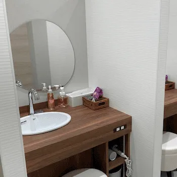 さっぽろ美容クリニック 札幌2院のサブシジョンを受けた後のパウダールーム