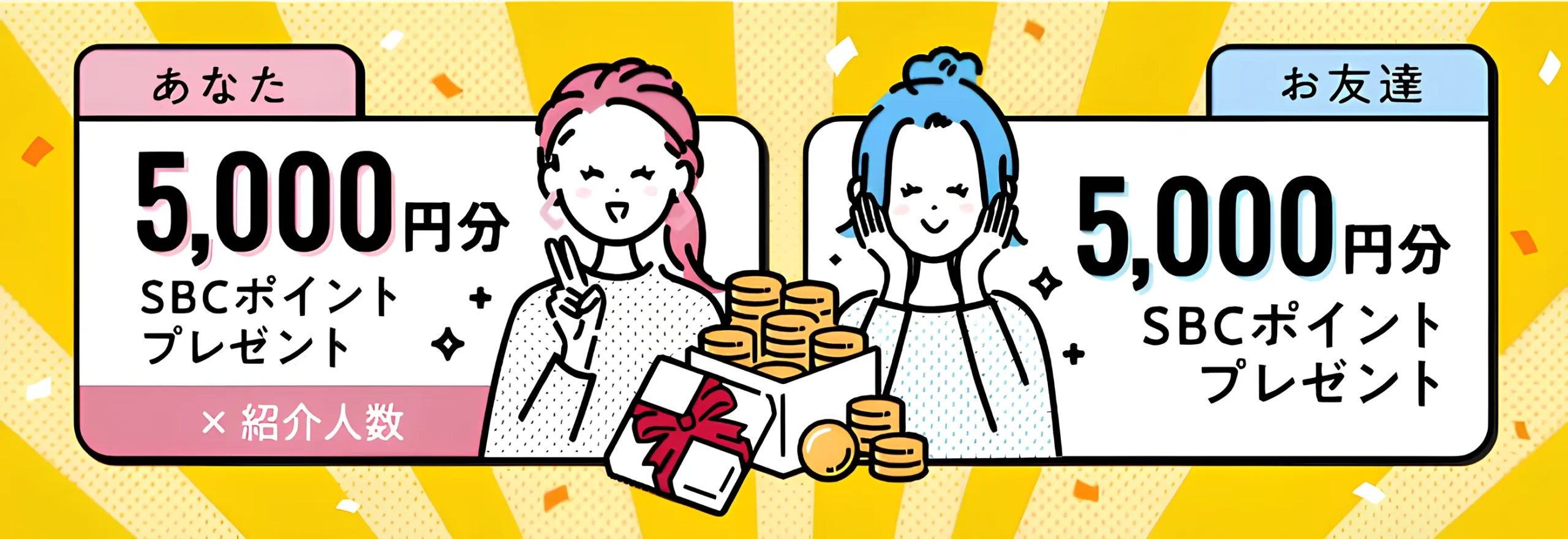 湘南美容クリニックは友達紹介制度で5,000円分のポイントがもらえる