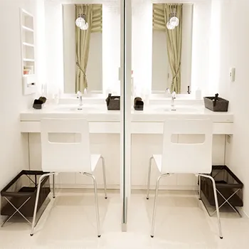 CLASSY 仙台美容外科・美容皮膚科のプロファイロを受けた後のパウダールーム