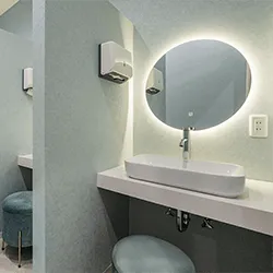 ルラ美容クリニック 仙台院のプロファイロを受けた後のパウダールーム