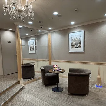 セントローズクリニックのプロファイロを受ける前の待合室