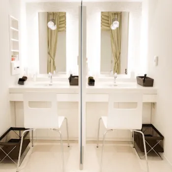 CLASSY 仙台美容外科·美容皮膚科の白玉点滴・注射を受けた後のパウダールーム