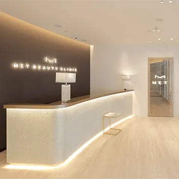 MET BEAUTY CLINICのエリシスセンスを受ける前の受付