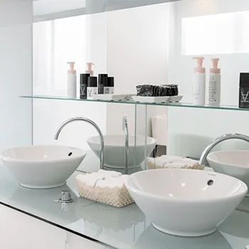 表参道スキンクリニック 東京1院のエリシスセンスを受けた後のパウダールーム