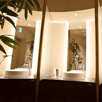 JUN CLINIC 東京2院のジャルプロスーパーハイドロを受けた後のパウダールーム