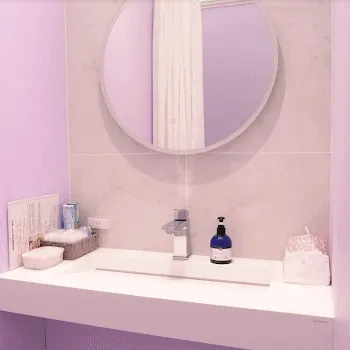 Natural Skin Clinic 東京2院のジャルプロスーパーハイドロを受けた後のパウダールーム