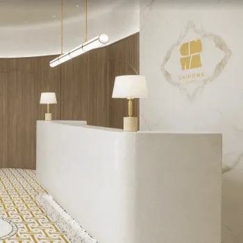 CHINOWA CLINICのジュブゼンを受ける前の受付