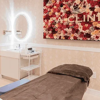 A CLINIC 東京3院のリズネを受ける施術室