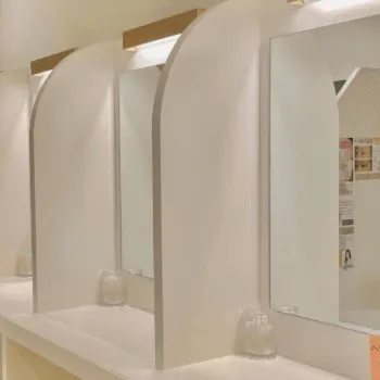 ウィクリニック 東京3院のピコトーニングを受けた後のパウダールーム