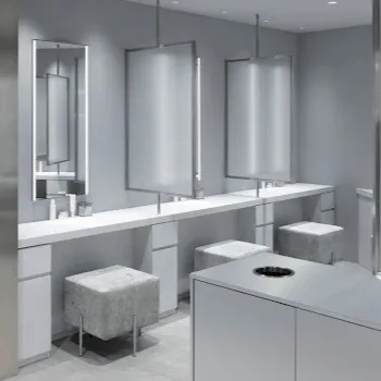 Ginza78Clinicのプラセンタ注射を受けた後のパウダールーム