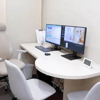 JUN CLINIC 横浜2院のジャルプロスーパーハイドロを受ける前の診察室