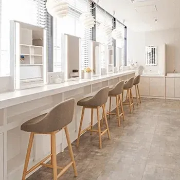 あらおクリニックのミラドライを受けた後のパウダールーム