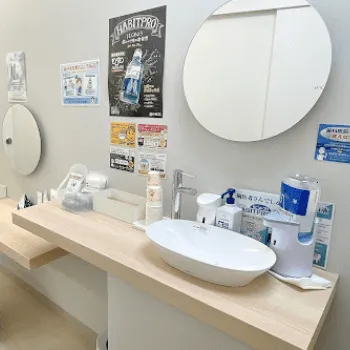 ガーデンクリニック 横浜院のフォトフェイシャルを受けた後のパウダールーム