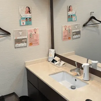 聖心美容クリニック 横浜院のフォトフェイシャルを受けた後のパウダールーム