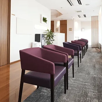 アンデュースキンケアクリニックのプロファイロを受ける前の待合室