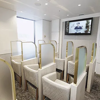 水の森美容クリニック 横浜院の白玉点滴・注射を受ける前の待合室