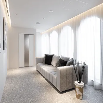 ARK SKIN CLINICのブレッシングを受ける前の待合室