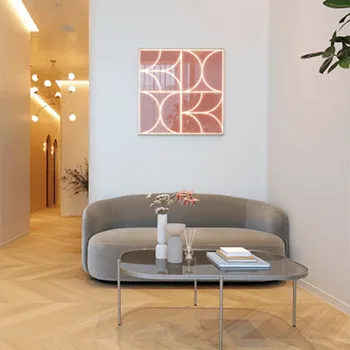 KAUNIS CLINICのブレッシングを受ける前の待合室