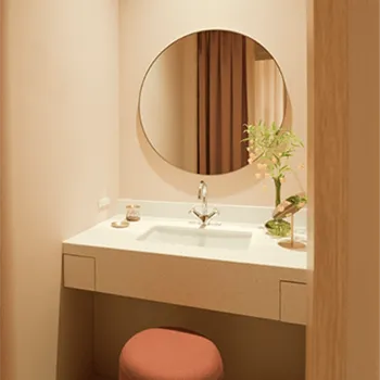 KAUNIS CLINICのブレッシングを受けた後のパウダールーム