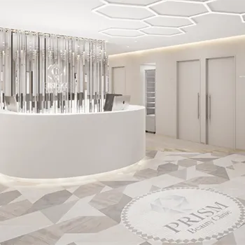 Prism Beauty Clinic 全国1院のブレッシングを受ける前の受付