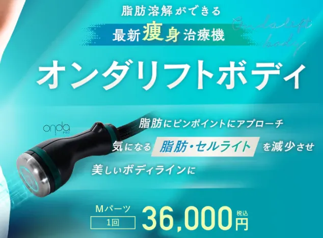 千葉でオンダリフトが安いおすすめのクリニック　湘南美容クリニックのLP画像　オンダリフトボディ