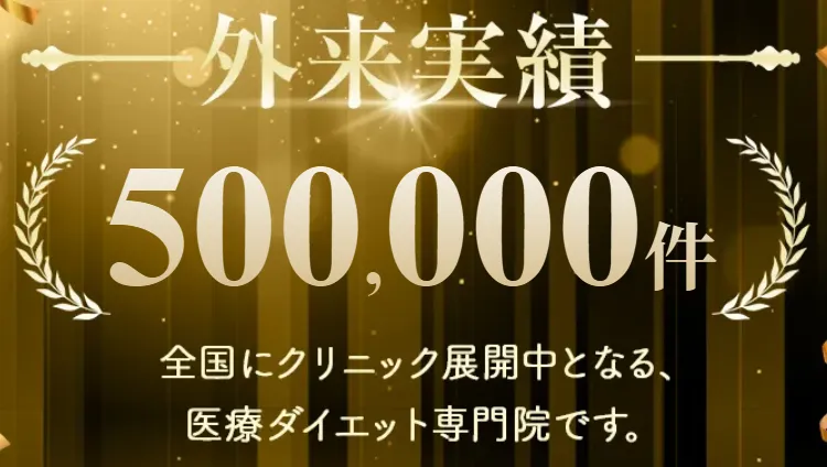 ストレッチなしで痩せるディオクリニックの外来実績