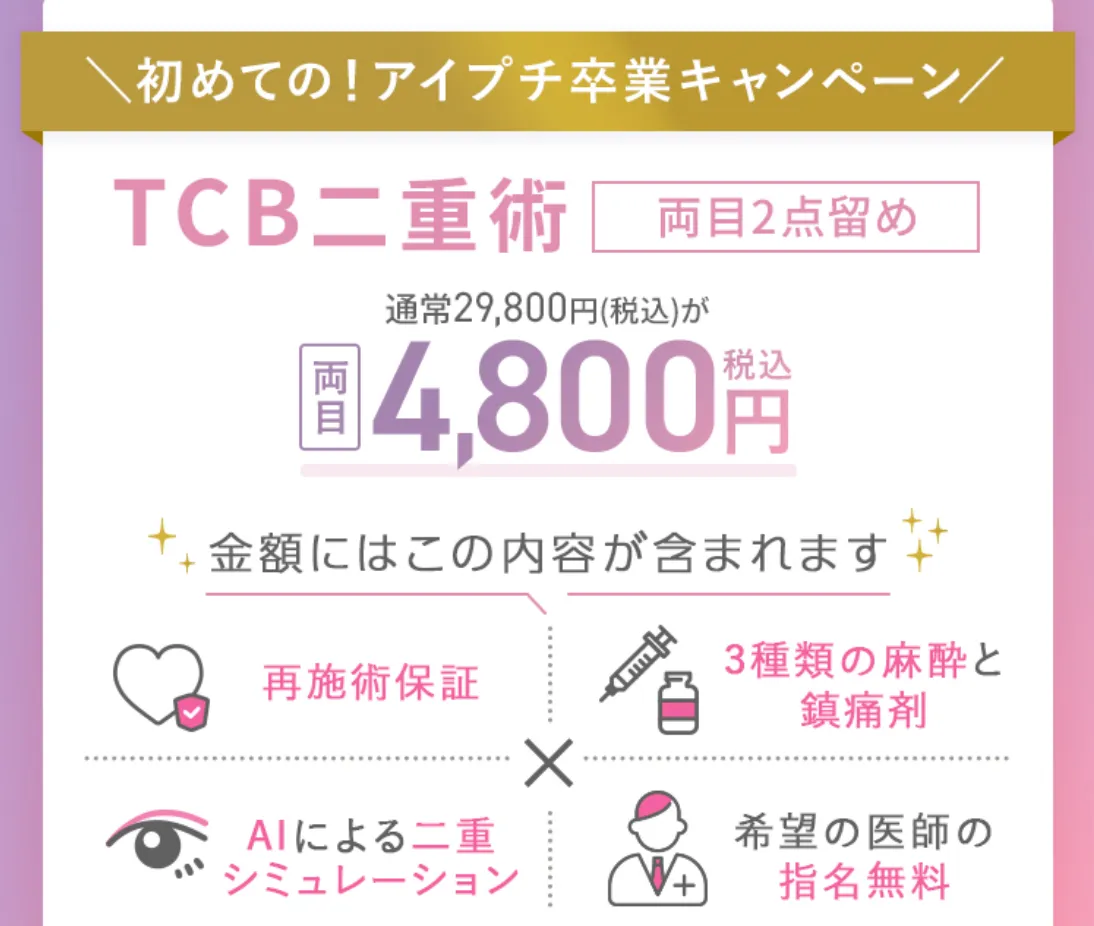 TCBの期間限定キャンペーン