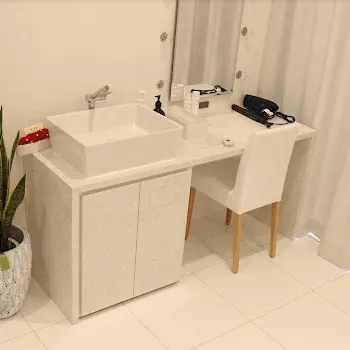 ゼティス ビューティークリニック福岡院のプルリアルバイオスカルプチャーを受けた後のパウダールーム