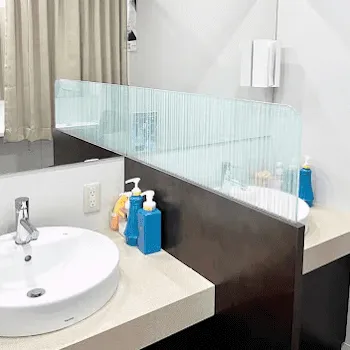 湘南美容クリニック 広島院の糸リフトを受けた後のパウダールーム