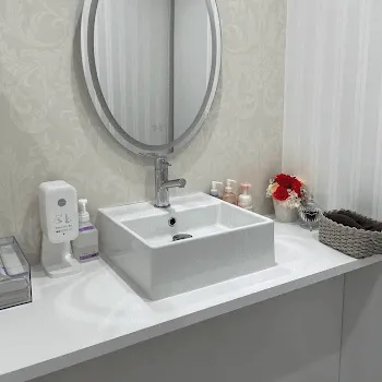 TCB東京中央美容外科 広島院の糸リフトを受けた後のパウダールーム