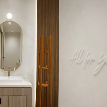 CHINOWA CLINIC 大阪付近1院のジュブゼンを受けた後のパウダールーム